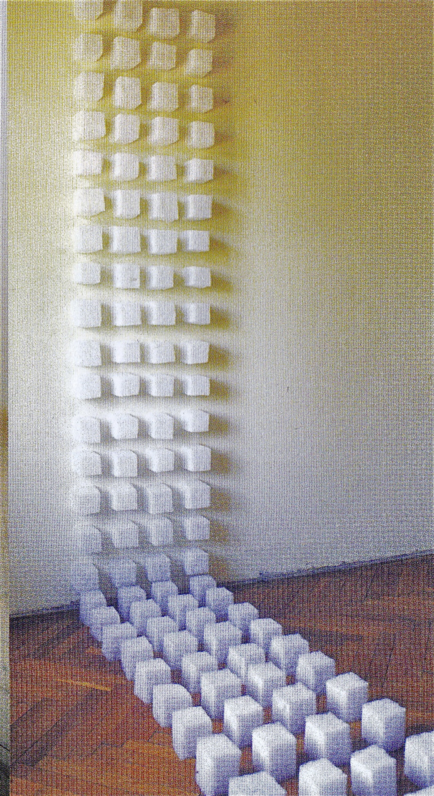 cocon in die ecken gedrängt, raumarbeit akad. wien, 1999